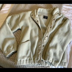 ABERCROMBIE & FITCH Sherpa button up jacket - womens medium - great condition